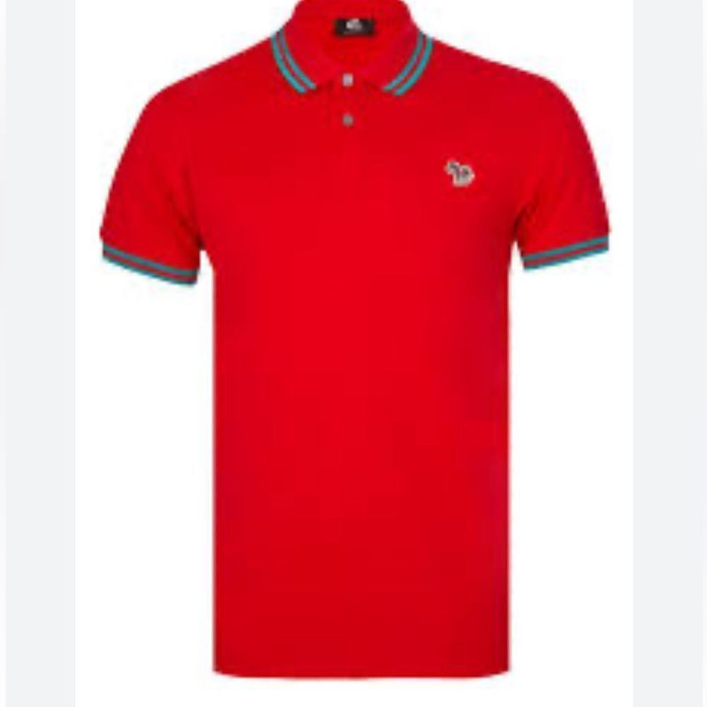 Paul Smith Men's Zebra Slim Fit Polo in Red size small
